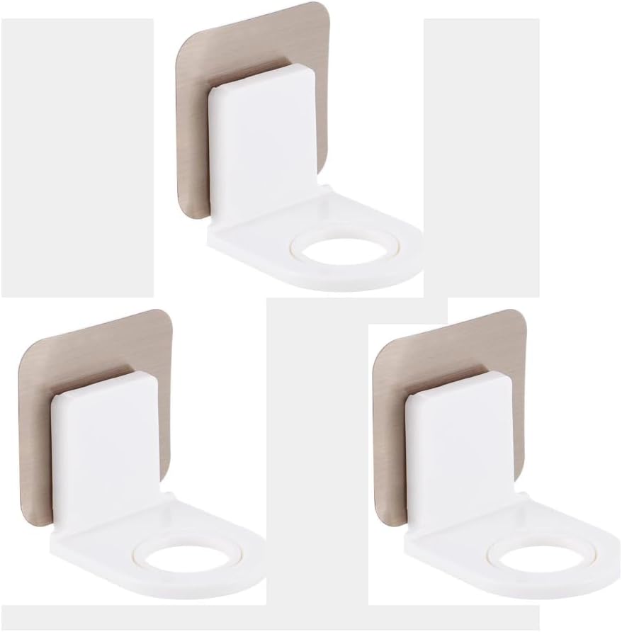 3 Pack Shampoo Holder Shower Gel Bottle Rack Hook Bracket Bathroom Wall Paste Shampoo Shelf Storage Seamless Hook