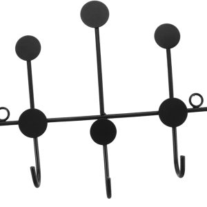 Metal Wall Hook Rack Hooks for Coats Hats and Clothing Creative Entryway Organizer for Home Design Easy Installation