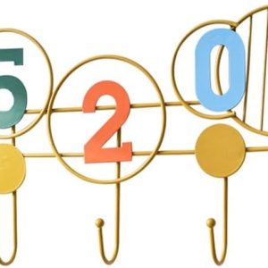 Creative Decorative Metal Coat Rack for Entrance, Wall Mounted, for Porches, Hooks for Clothes Hanger Wall (Small)