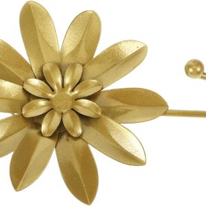 Creative Metal Coat Hook Stylish Flower Shape Wall Hanger for Home Decor Design for Clothes Bags and Keys for Entryways and Hallways