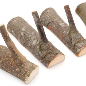 Pack of 4,Vintage Real Wood Tree Branch Wall Hook, Farmhouse Rustic Decorative Wooden 3M Adhesive Hooks, Strong Suction Cute Coat Hooks. (Width 4cm-5cm)